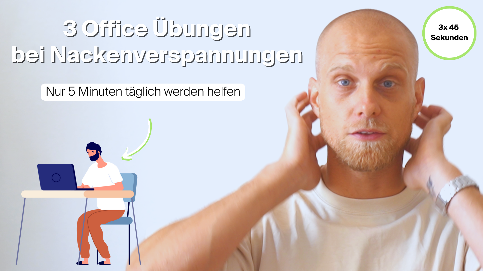 3 Office Übungen bei Nackenverspannungen